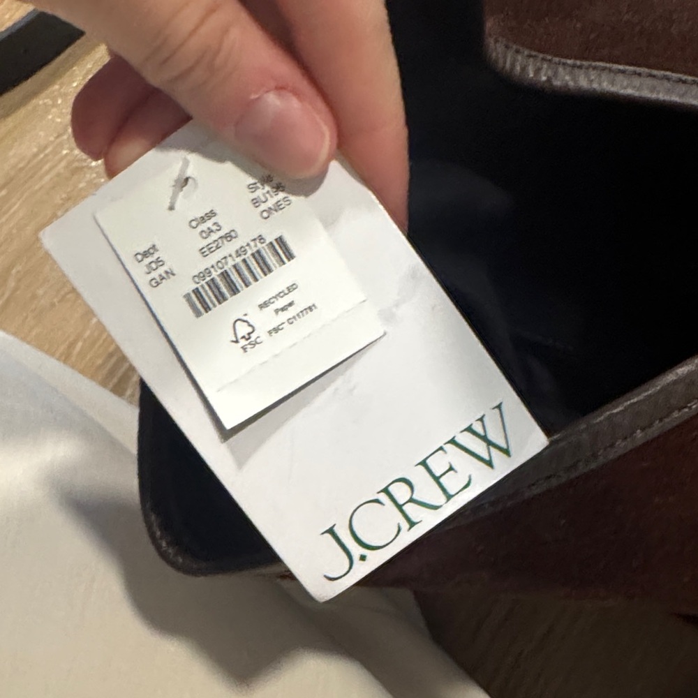 Jcrew Women’s Dark Brown Suede Shoulder Bag - Picture 4 of 4